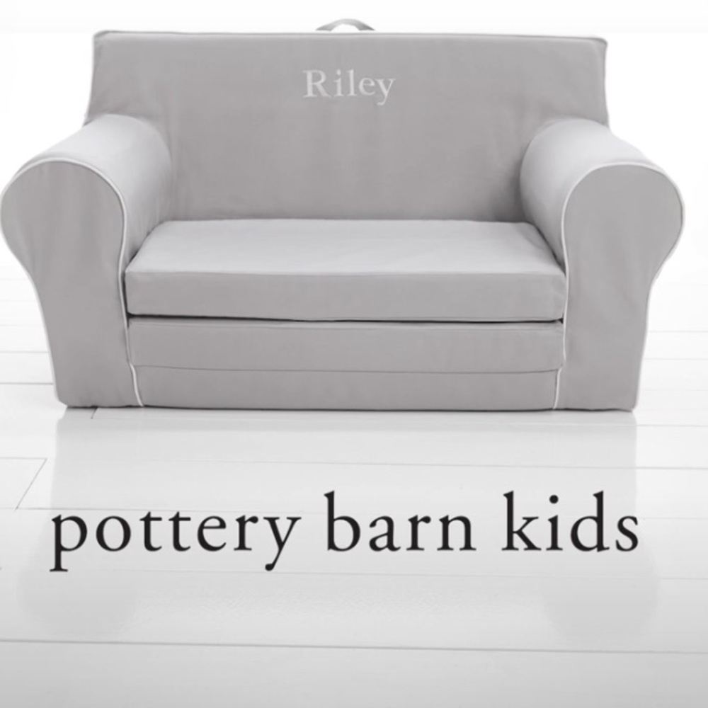 New Pottery Barn Kids Anywhere Sofa Lounger Slipcover Only - GRAY